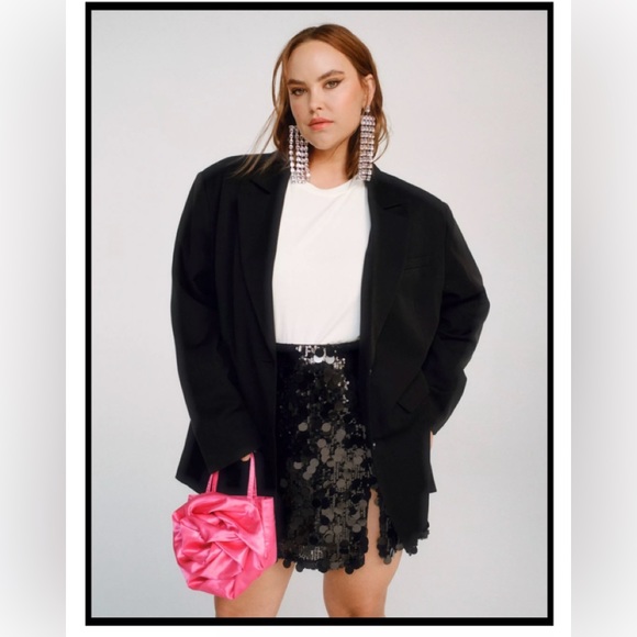 Nasty Gal Sequin Split Mini Skirt - Picture 2 of 4